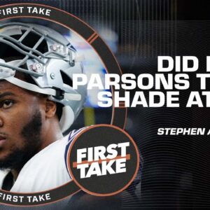 Did Micah Parsons throw shade at Dak Prescott?! 👀 Stephen A. reacts | First Take