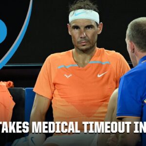 Rafael Nadal takes medical timeout in 2nd set vs. Mackenzie McDonald | Australian Open