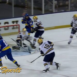College hockey: Alaska Nanooks vs. Notre Dame | EXTENDED HIGHLIGHTS | 12/31/22 | NBC Sports
