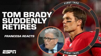 Mike Francesa reacts to Tom Brady's retirement | First Take