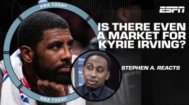 Discussing potential trade suitors for Kyrie Irving & Stephen A.'s reaction to the trade request 👀