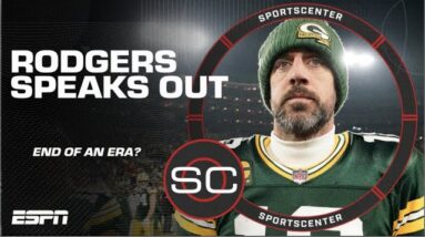 🚨 FULL REACTION 🚨 Aaron Rodgers FINALLY speaks out on Packers-Jets talk 👀  | SportsCenter