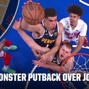 MPJ jammed it over teammate Nikola Jokic 😅 | NBA on ESPN