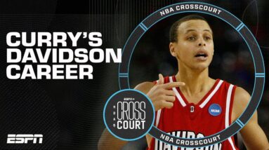 Revisiting Steph Curry's college highlights at Davidson 👀 | NBA Crosscourt