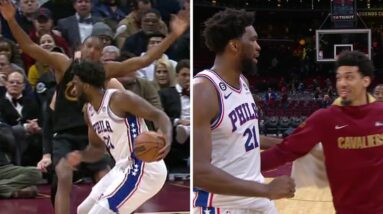 That's a f------ charge! - Danny Green to Joel Embiid postgame | NBA on ESPN