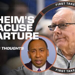 Stephen A.'s thoughts on Jim Boeheim's departure from Syracuse after 47 seasons | First Take