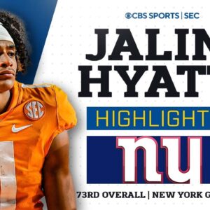 Jalin Hyatt: Tennessee Highlights | The Giants 73rd Pick In The 2023 NFL Draft | CBS Sports