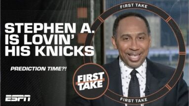 Stephen A. is ECSTATIC about the Knicks but is tempering his expectations 🍿 | First Take