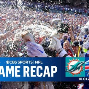 Josh Allen, Bills roll past Dolphins in AFC East showdown | Tony Romo Recap | CBS Sports