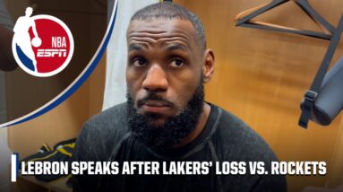 LeBron James flips questions about Lakers energy back to reporters | NBA on ESPN