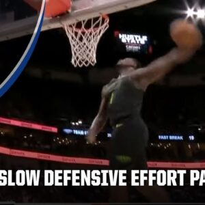 Zion Williamson recovers stuffed shot with WINDMILL JAM 💥 | NBA on ESPN