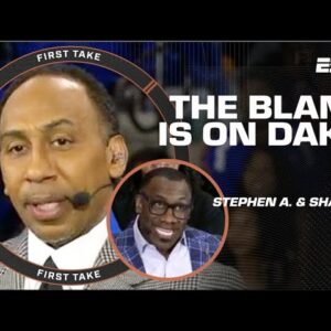 Stephen A. & Shannon Sharpe DISAGREE over Dak Prescott being to blame! 🍿 | First Take