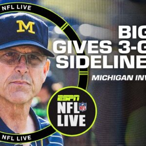 ðŸš¨ Big Ten BANS Jim Harbaugh from sideline for Michigan's sign-stealing investigation ðŸš¨ | NFL Live
