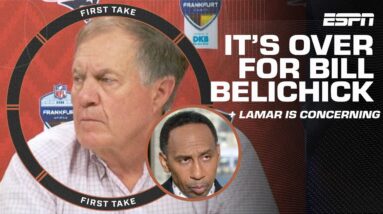 Stephen A. thinks it’s OVER for Bill Belichick + Lamar’s Performance is CONCERNING 🤯 | First Take