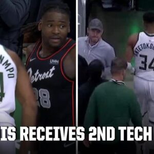 Giannis Antetokounmpo ejected after taunting Isaiah Stewart ðŸ‘€ | NBA on ESPN
