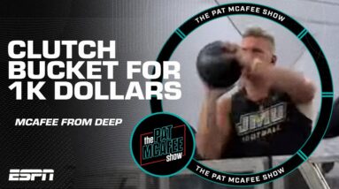 Pat McAfee splashes it for $1,000 🎉 | Pat McAfee Show