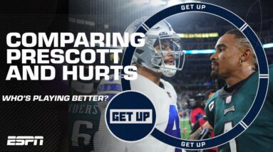 Dak Prescott vs. Jalen Hurts: Which QB is playing better right now? 🧐 | Get Up