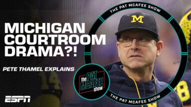 Expect SIGNIFICANT COURTROOM DRAMA with Jim Harbaugh & Michigan - Pete Thamel | The Pat McAfee Show