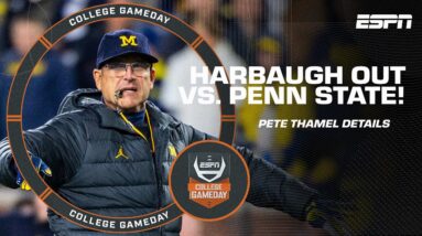 🚨 Jim Harbaugh WILL NOT COACH Michigan vs. Penn State 🚨 | College GameDay