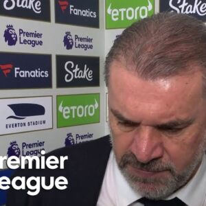 Ange Postecoglou disappointed Tottenham dropped points to Everton | Premier League | NBC Sports