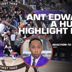 'A HUMAN HIGHLIGHT REEL!' - Stephen A. wants Ant Edwards as the face of the league! 🍿 | First Take