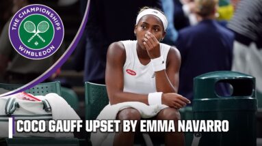 Coco Gauff STUNNED by Emma Navarro at Wimbledon 😯 | Wimbledon on ESPN